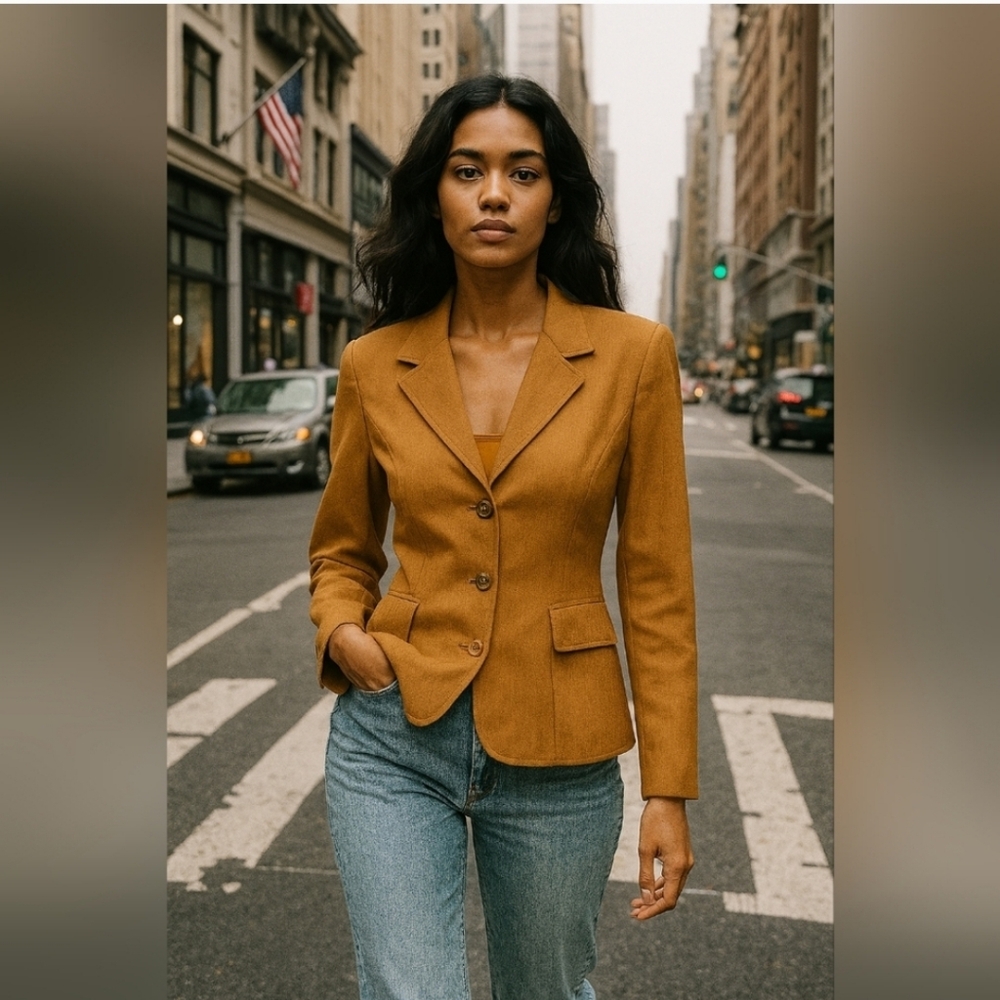 Elegant Women's Brown Blazer
